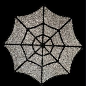 x4 Sparkles Home Spider Web Halloween Luminous Rhinestone Placemats Charger Set